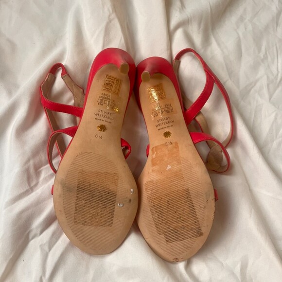 Stuart Weitzman Soiree 100 Sandal - Hot Pink 6.5 - Picture 5 of 8